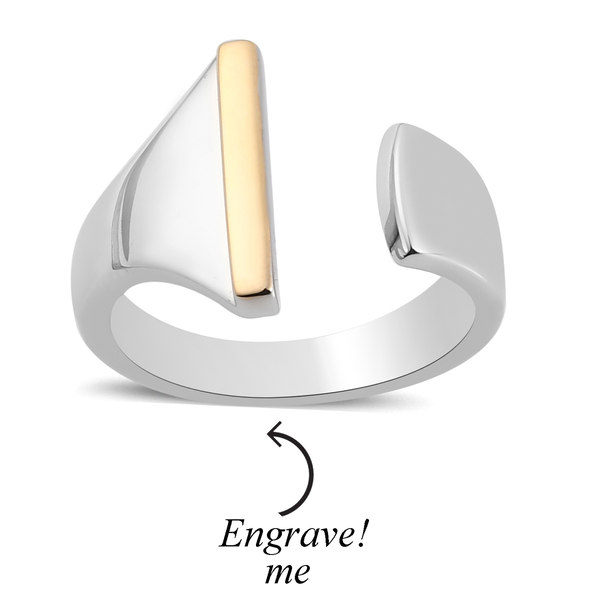 Personalised Engravable Initial I Ring