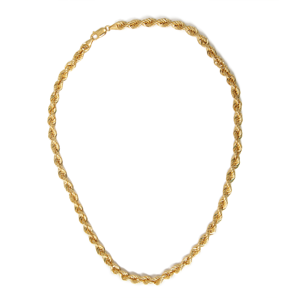 Close Out Deal 9K Y Gold Rope Chain (Size 20), Gold wt 14.70 Gms.