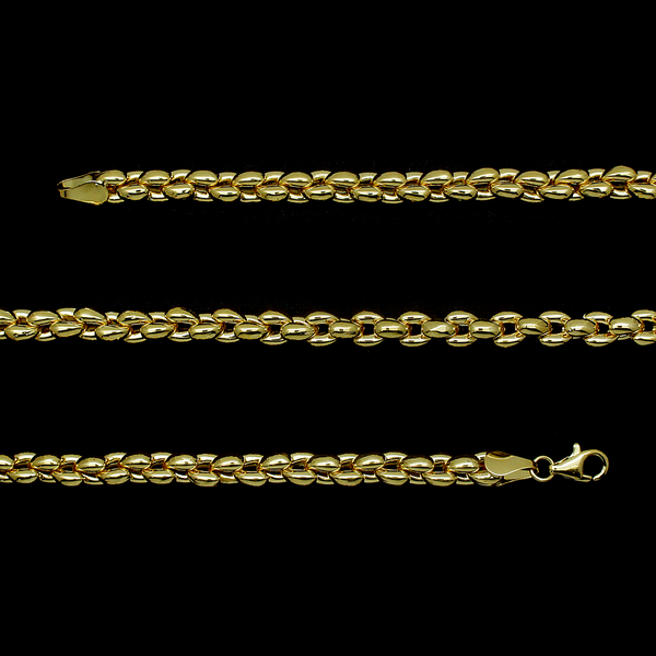 9K Y Gold Raindrop Necklace (Size 18), Gold wt 19.10 Gms.