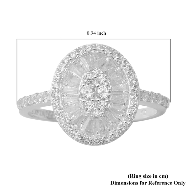 ELANZA Simulated Diamond Ring in Sterling Silver