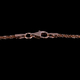 Italian Made - Rose Gold Overlay Sterling Silver Rock Chain (Size 24) with Lobster Clasp, Silver wt 3.80 Gms