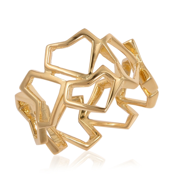 RACHEL GALLEY Heart Ring in Gold Plated Sterling Silver