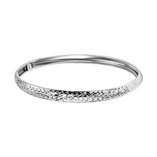 Vegas Close Out - Sterling Silver Bangle (Size - 8)