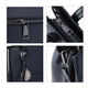 SENCILLEZ 100% Genuine Leather Convertible Bag with Shoulder Strap (Size 27x22x12Cm) - Black