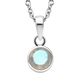 2 Piece Set - Rainbow Moonstone Pendant and Hook Earrings in Platinum Overlay Sterling Silver With Stainless Steel Chain ( Size 20), 2.94 Ct. Silver Wt. 5.61 Gms