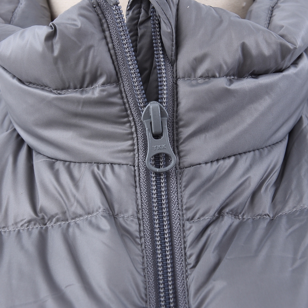 Japanese Heating Wire Down Puffer Vest with 3 Heat Setting (Size L) - Grey