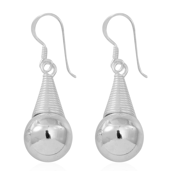 Thai Sterling Silver Hook Earrings, Silver wt 5.98 Gms.