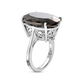 Elite Shungite and Diamond Ring in Platinum Overlay Sterling Silver 11.08 Ct.