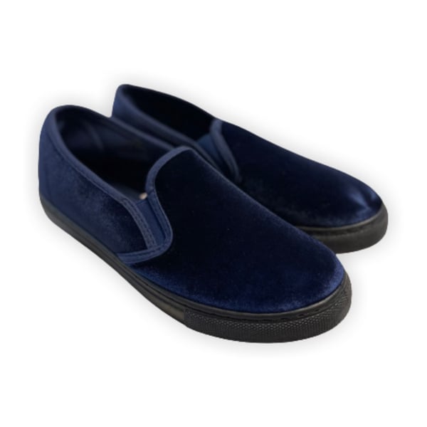 Navy Slip On Womens Shoes (Size 4)