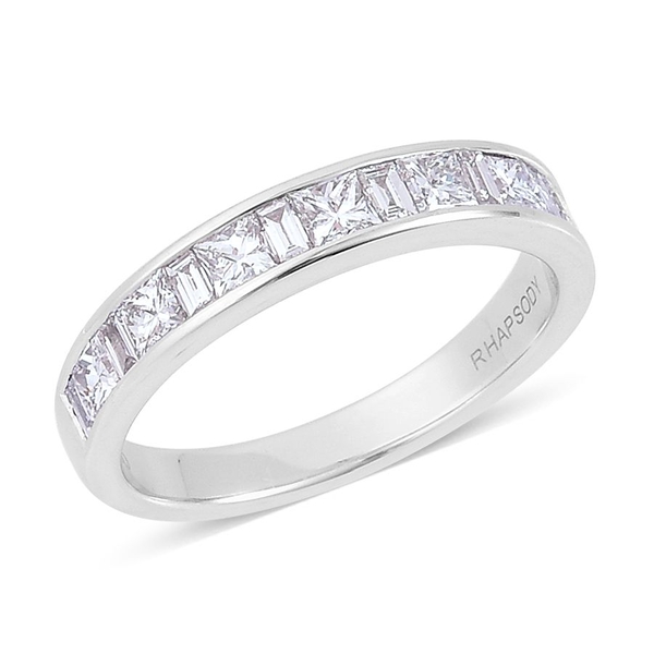 RHAPSODY 950 Platinum IGI Certified Diamond (Sqr) (VS/E-F) Ring 1.000 Ct.
