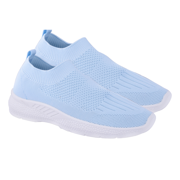 Ladies Comfortable Slip-On Trainer (Size 3) - Blue