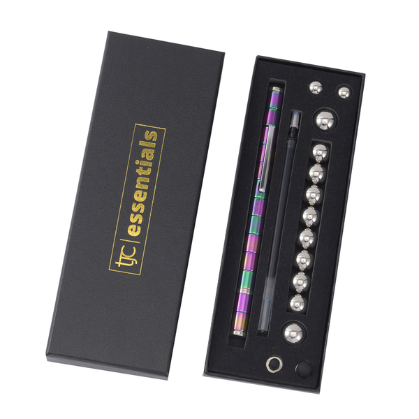 Decompression Magnetic Metal Ball Pen in a Gift Box - Multi