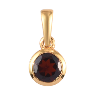 Mozambique Garnet Pendant in 14K Gold Overlay Sterling Silver.0.56 Ct. 0.52 Gms