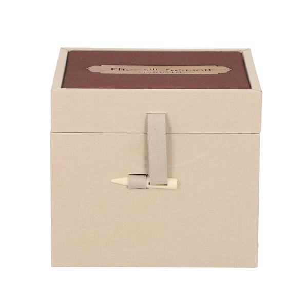 Close Out Deal - Green Quartz Candle with Wooden Gift Box in Green (Fragrance : Mango and Peach Salad)