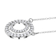 Moissanite Necklace (Size - 18) in Platinum Overlay Sterling Silver 1.10 Ct.
