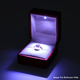 Portable Solid LED Light Ring Box (Size 6x6x5Cm) - Red