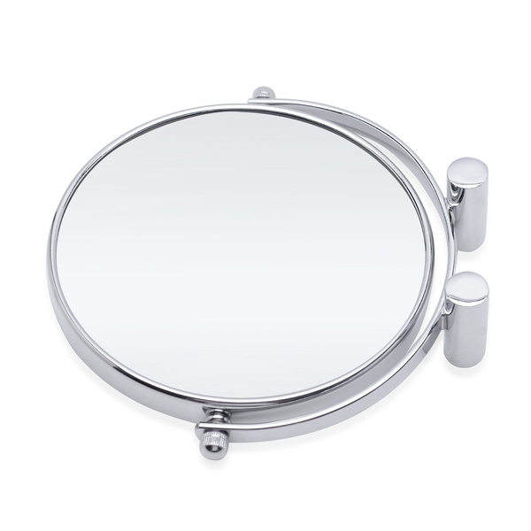 360 degree, double sided high quality compact design Mirror (Size 16.5x15 Cm)- 3 x mag.