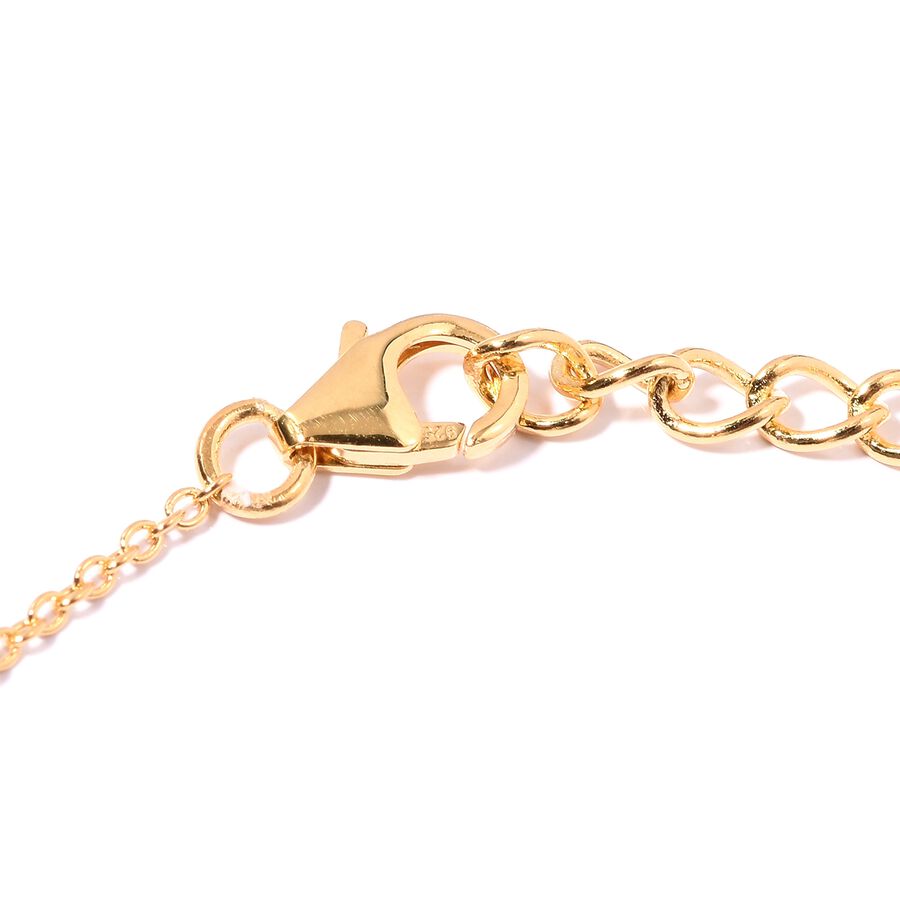 Lucy Q Falling Drip Necklace in Yellow Gold Plated Platinum Sterling ...