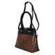 Leopard Pattern Tote Bag with Adjustable Shoulder Strap (Size 32x25x13Cm) - Brown