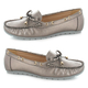 Ella Sadie Knot Detailing Loafers (Size 3) - Pewter