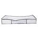 Multi Purpose Waterproof Storage Organizer in White with Black Piping (Size 105x45x15.5 Cm)