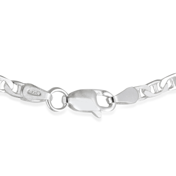 Close Out Deal Sterling Silver Marina Necklace (Size 26), Silver wt 10.60 Gms.