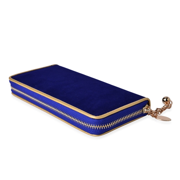Royal Blue Colour Long Size Wallet (Size 19.5x9.5x3 Cm)