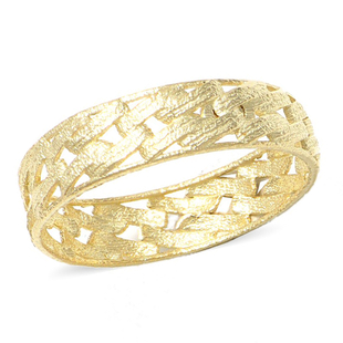 Vicenza 2022 Showcase - Italian Made 9K Yellow Gold Square Link Ring