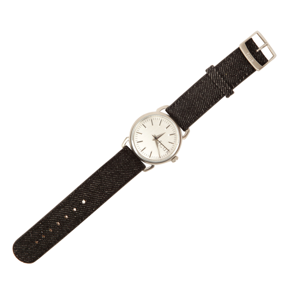 FRENCH CONNECTION Watch with Silver Dial and Black Strap