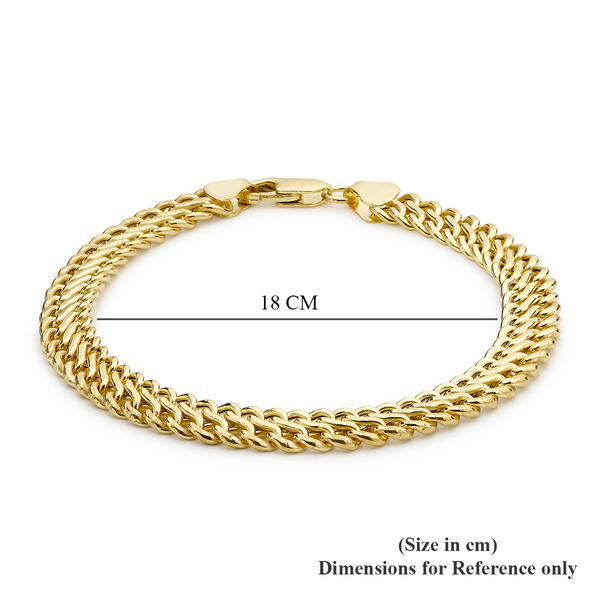 9K Yellow Gold Curb Bracelet (Size 7.5) with Lobster Clasp, Gold wt 4.80 Gms