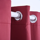 Pair of Thermal Blackout Curtains with 8 Eyelets (Size 140x240Cm or 55x94in ) - Wine Red