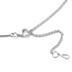 LucyQ Open Tear Drop Collection - Freshwater Pearl Necklace (Size 16/18/20) in Rhodium Overlay Sterling Silver