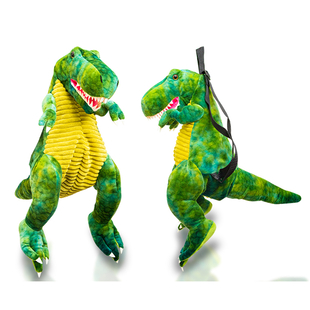 Plush Dinosaur Backpack - Green
