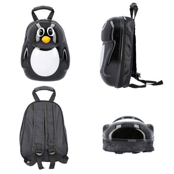 Cute Penguin Kids Backpack (Size 31x23x9cm) - Black and White