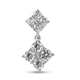 Lustro Stella Platinum Overlay Sterling Silver Pendant Made with Finest CZ 2.300 Ct.