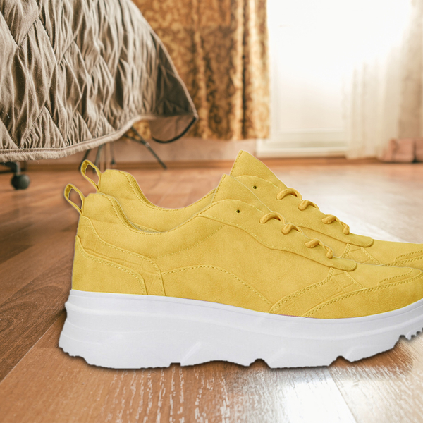 Ochre Trainers with Lace Detail (Size 3)