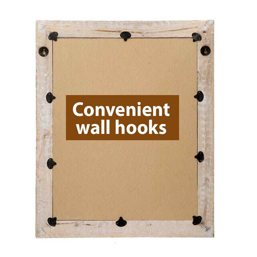 Handmade - Hand Carved Wooden Mirror and Decor Piece (Dimension 59.69x44.45x2.54cm)