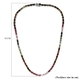 Rainbow Tourmaline Necklace (Size - 18) in Platinum Overlay Sterling Silver 32.02 Ct, Silver Wt. 23.10 Gms