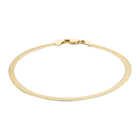 9K Yellow Gold Herringbone Bracelet (Size 7.5) With Lobster Clasp, Gold wt 3.90 Gms