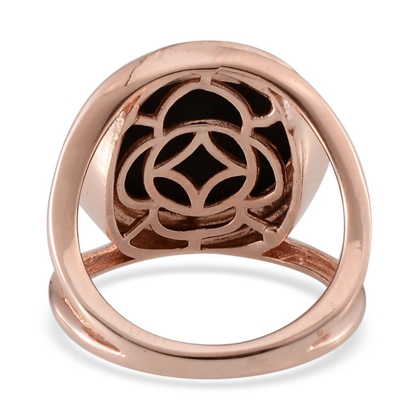 Goldenite (Rnd) Solitaire Ring in Rose Gold Overlay Sterling Silver 6.250 Ct. Silver wt 6.51 Gms.
