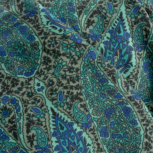 Multi Colour Paisley Pattern Modern Blue Sleeveless Apparel 80x60Cm ...