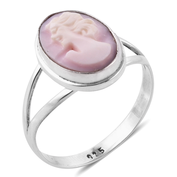 Royal Bali Collection (Ovl) Cameo Ring in Sterling Silver