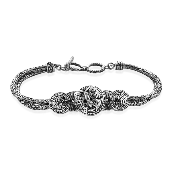 Royal Bali Collection Butterfly Bracelet in Sterling Silver 20.48 Grams 8 Inch