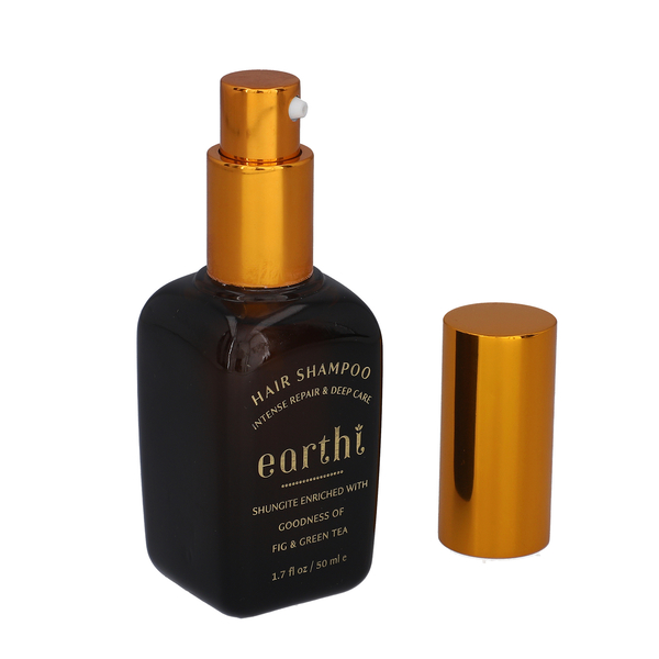 Shungite Enriched Earthi  Amla and Reetha Purifying Hair Conditioner with complementary Green Tea and Fig Shampoo (100ml+50ml)