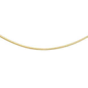 Hatton Garden Close Out ILIANA 18K Yellow Gold Snake Necklace (Size 18)