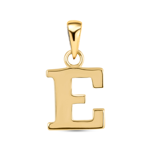 9K Yellow Gold Initial E Pendant