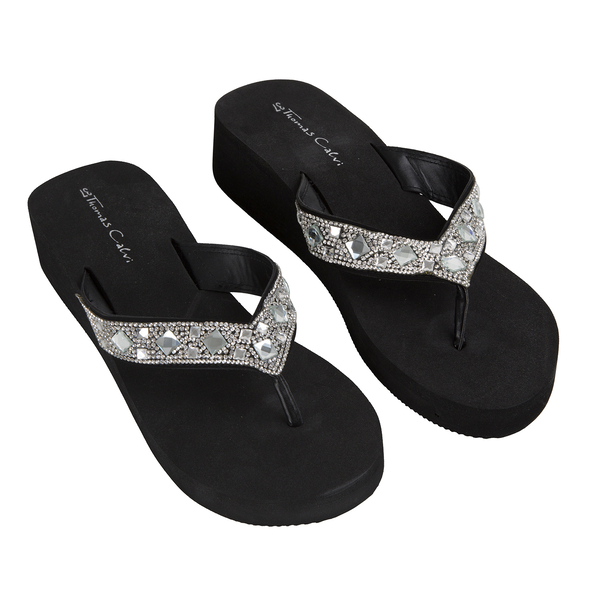Deluxe Wedge Sparkle (Size 6/39) - Black