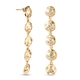 Sundays Child Natural Cambodian Zircon Dangling Earrings (with Push Back) in Yellow Gold Tone 1.57 Ct.
