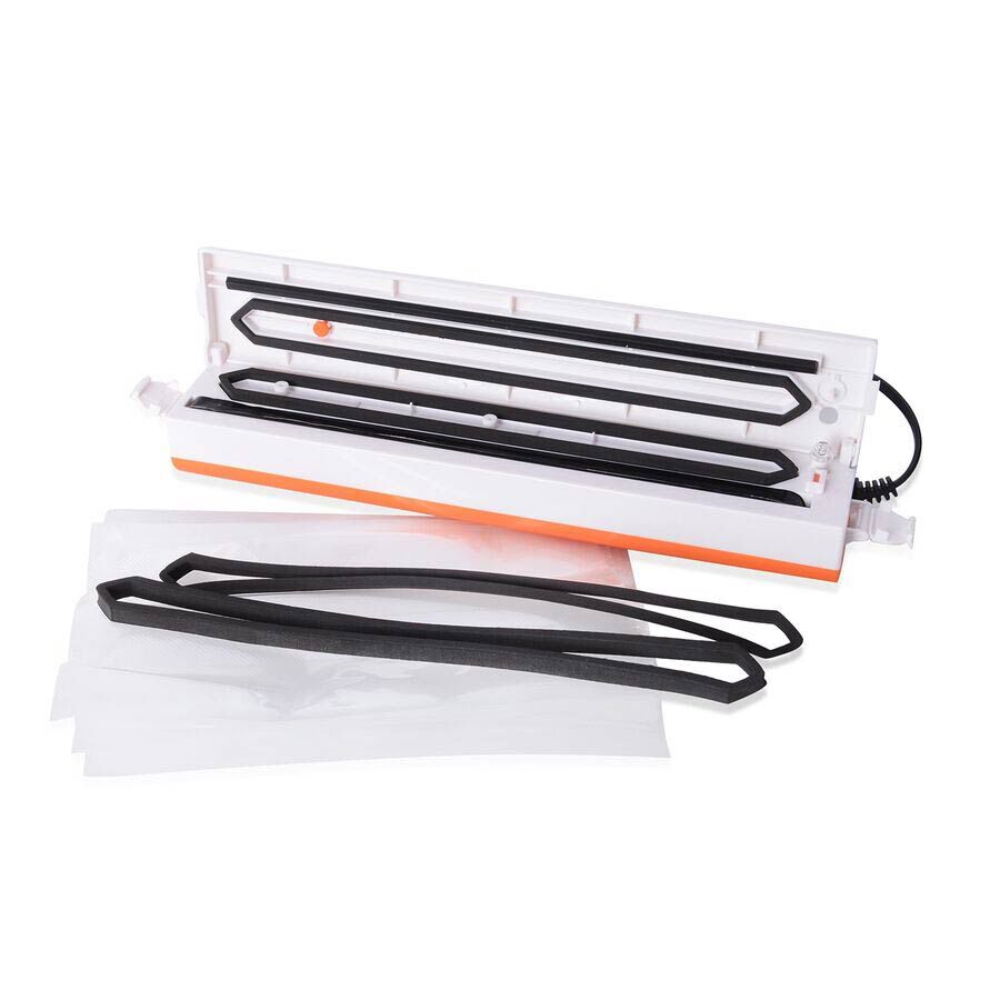 Multi-Functional Food Vacuum Sealer Machine With 2 Spare Sponges, One-touch automatic,10x Vacuum Bag