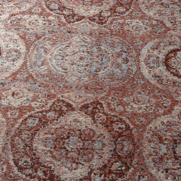 Premium Collection - Persian Style Jacquard Woven Cotton Area Rug with Multi Symmetrical Pattern (Size 140x200 cm)